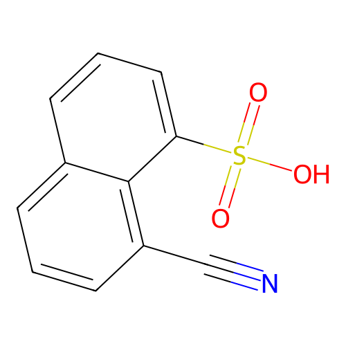 8-Cyanonaphthalene-1-sulfonic acid structure