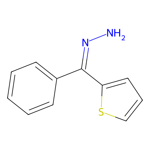 Phenyl-2-thienyl ketone hydrazone structure