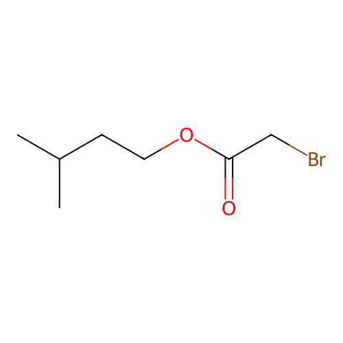Isopentyl bromoacetate structure