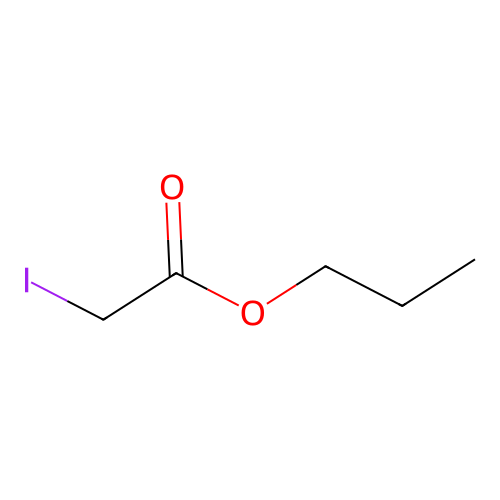 Propyl iodoacetate structure