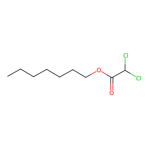 Heptyl dichloroacetate structure
