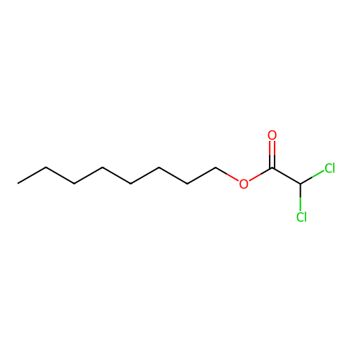 Octyl dichloroacetate structure