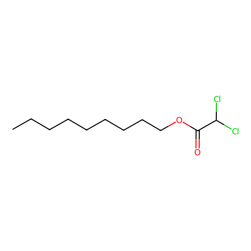 Nonyl dichloroacetate structure