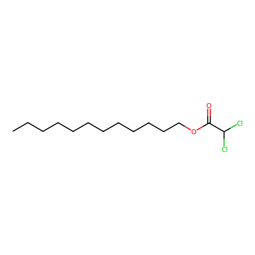 Dodecyl dichloroacetate structure