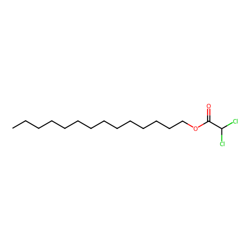 Tetradecyl dichloroacetate structure