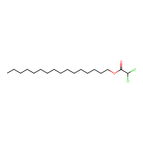 Hexadecyl dichloroacetate structure