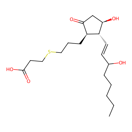 4-Thiaprostaglandin E1 structure