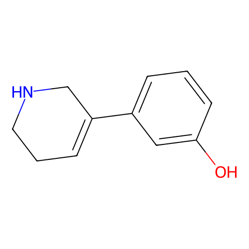 3-(1,2,5,6-Tetrahydropyridin-3-yl)phenol structure
