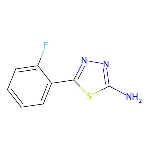 5-(2-Fluorophenyl)-1,3,4-thiadiazol-2-amine structure