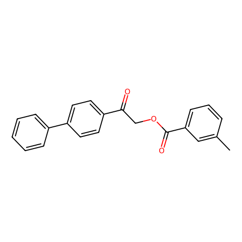 [2-Oxo-2-(4-phenylphenyl)ethyl] 3-methylbenzoate structure