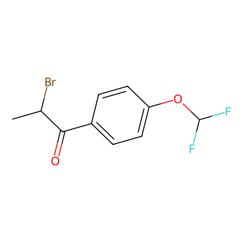 2-Bromo-1-[4-(difluoromethoxy)phenyl]propan-1-one structure
