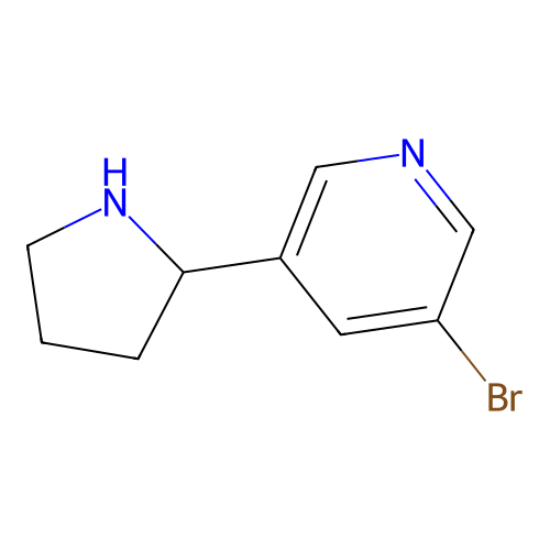 3-Bromo-5-(pyrrolidin-2-yl)pyridine structure