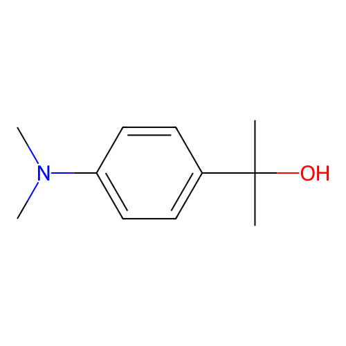 2-[4-(Dimethylamino)phenyl]-2-propanol structure