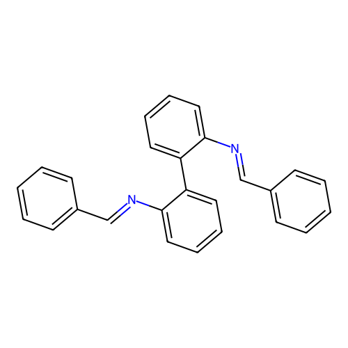 N-[2-[2-(Benzylideneamino)phenyl]phenyl]-1-phenyl-methanimine structure