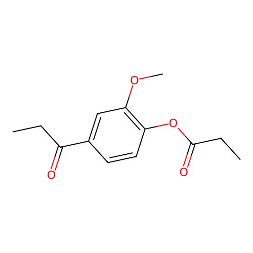 2-Methoxy-4-propanoylphenyl propanoate structure