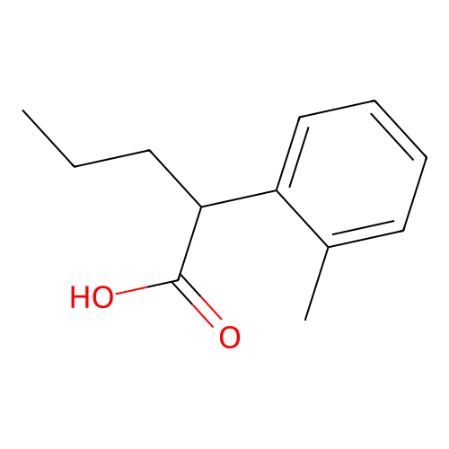2-(2-Methylphenyl)pentanoic acid structure