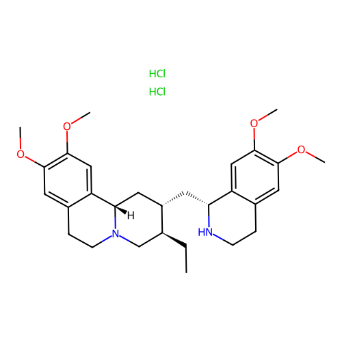 Emetine dihydrochloride structure