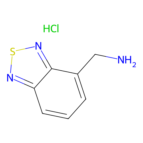 (2,1,3-Benzothiadiazol-4-yl)methanamine hydrochloride structure