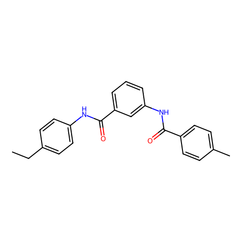 N-(4-ethylphenyl)-3-[(4-methylbenzoyl)amino]benzamide structure