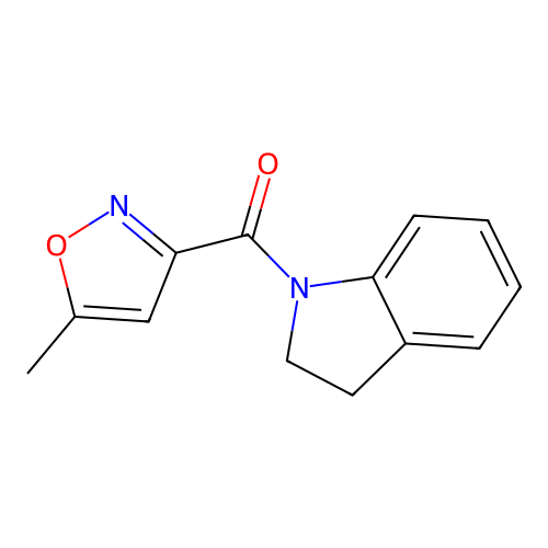 Indolin-1-yl(5-methylisoxazol-3-yl)methanone structure