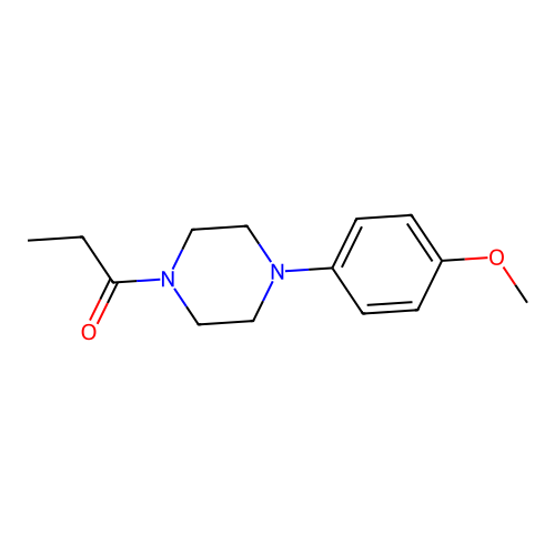 1-[4-(4-Methoxyphenyl)piperazin-1-yl]propan-1-one structure