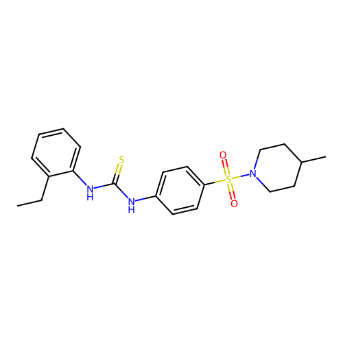 1-(2-Ethylphenyl)-3-[4-(4-methylpiperidin-1-yl)sulfonylphenyl]thiourea structure