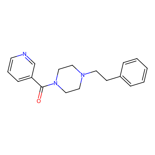 4-(2-Phenylethyl)piperazinyl 3-pyridyl ketone structure