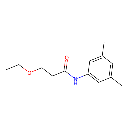 N-(3,5-dimethylphenyl)-3-ethoxypropanamide structure