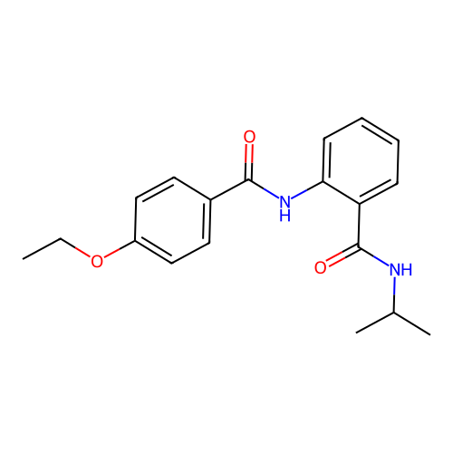 2-[(4-ethoxybenzoyl)amino]-N-propan-2-ylbenzamide structure