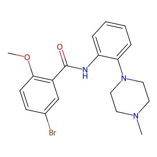 5-bromo-2-methoxy-N-[2-(4-methylpiperazin-1-yl)phenyl]benzamide structure