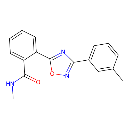 N-methyl-2-[3-(3-methylphenyl)-1,2,4-oxadiazol-5-yl]benzamide structure
