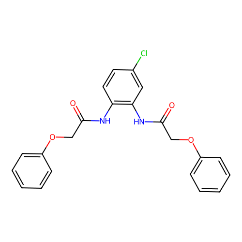 N-[4-chloro-2-[(2-phenoxyacetyl)amino]phenyl]-2-phenoxyacetamide structure