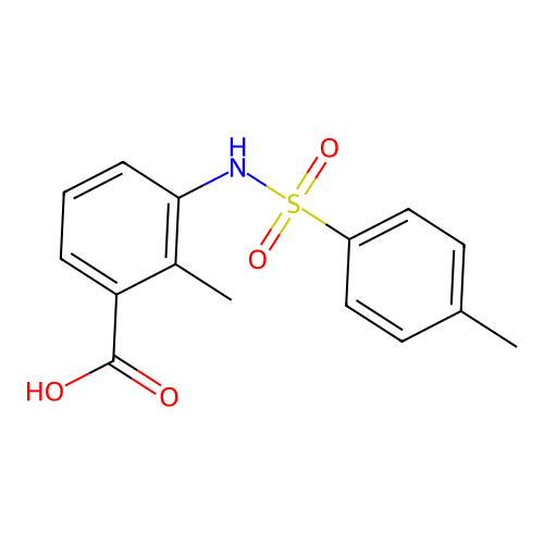 2-Methyl-3-([(4-methylphenyl)sulfonyl]amino)benzoic acid structure