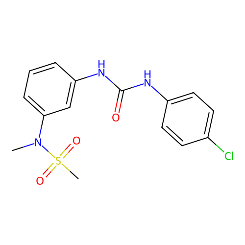 1-(4-Chlorophenyl)-3-[3-[methyl(methylsulfonyl)amino]phenyl]urea structure