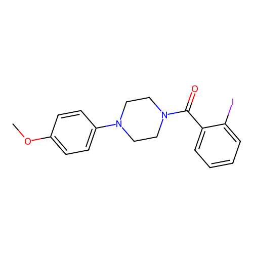 (2-Iodophenyl)-[4-(4-methoxyphenyl)piperazin-1-yl]methanone structure