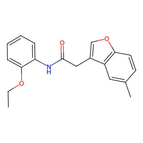 N-(2-ethoxyphenyl)-2-(5-methyl-1-benzofuran-3-yl)acetamide structure