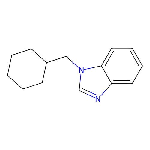 1-(cyclohexylmethyl)-1H-benzimidazole structure