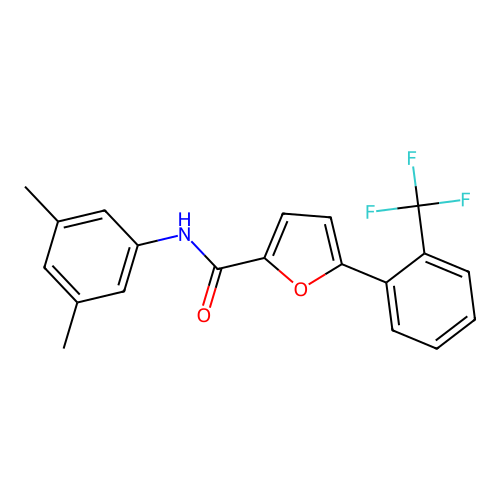 N-(3,5-dimethylphenyl)-5-[2-(trifluoromethyl)phenyl]furan-2-carboxamide structure