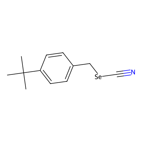 Selenocyanic acid, [4-(1,1-dimethylethyl)phenyl]methyl ester structure