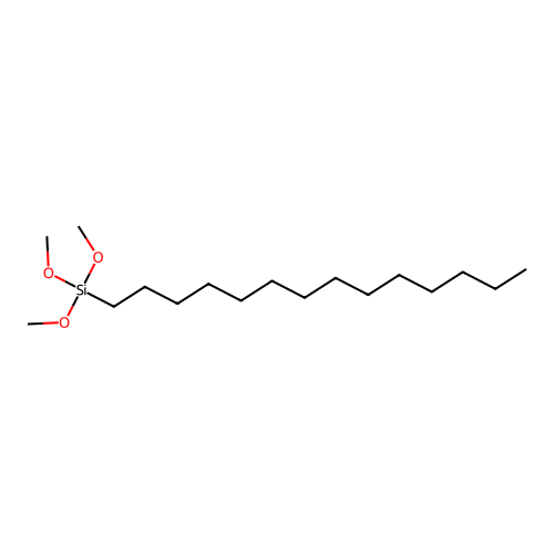 Trimethoxytetradecylsilane structure