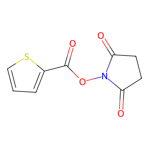 2,5-Pyrrolidinedione, 1-((2-thienylcarbonyl)oxy)- structure
