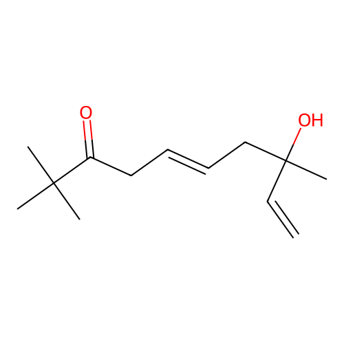 8-Hydroxy-2,2,8-trimethyldeca-5,9-dien-3-one structure