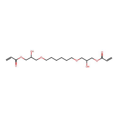 1,6-Hexanediylbis(oxy(2-hydroxypropane-1,3-diyl)) diacrylate structure