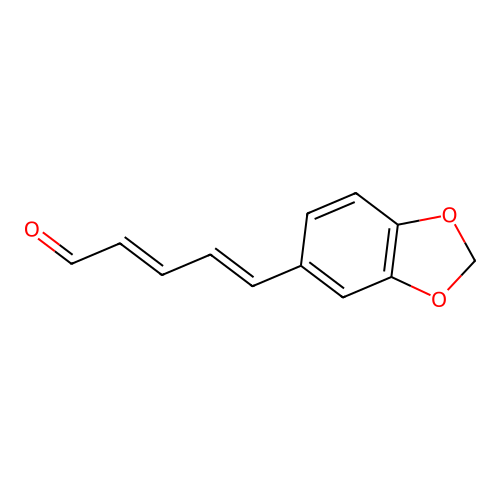 2,4-Pentadienal, 5-(1,3-benzodioxol-5-yl)-, (E,E)- structure