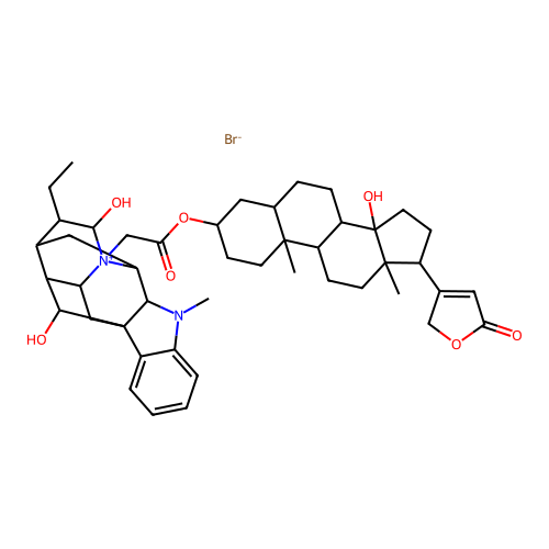 Dihydroxygenine-ajmaline bromide structure