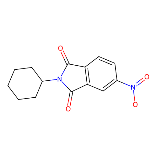 2-Cyclohexyl-5-nitroisoindole-1,3-dione structure