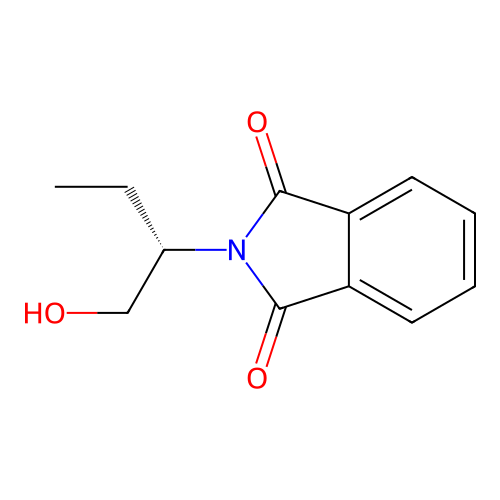 2-[(2S)-1-hydroxybutan-2-yl]isoindole-1,3-dione structure