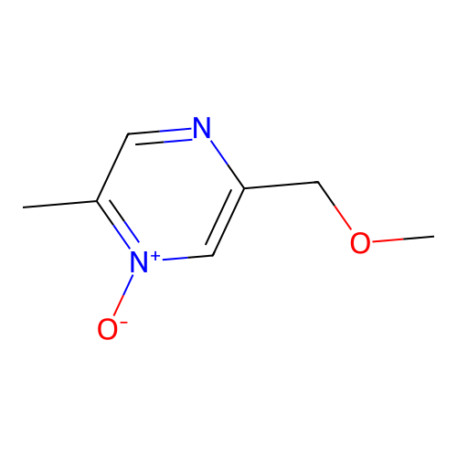 Pyrazine, 2-methoxymethyl-5-methyl-, 4-oxide structure