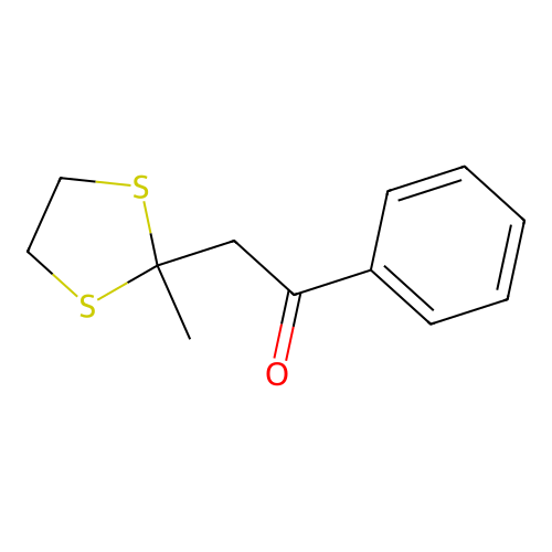Ethanone, 2-(2-methyl-1,3-dithiolan-2-yl)-1-phenyl- structure