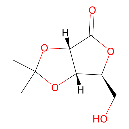 2,3-O-ISOPROPYLIDENE-L-RIBONIC ACID-1,4-LACTONE structure
